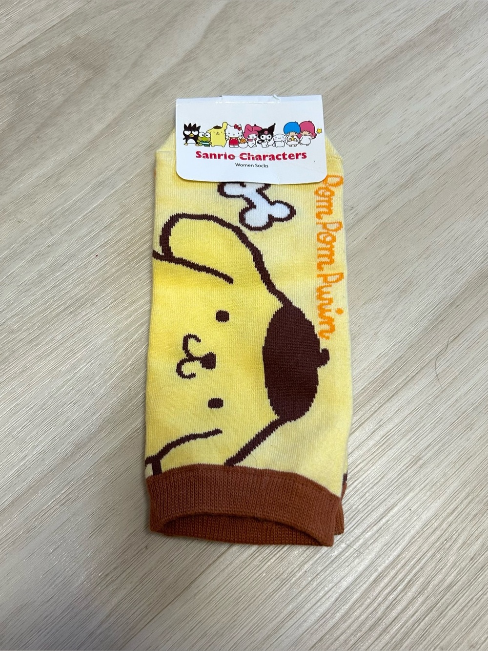 Sanrio Pom Pom Purin Socks Womens 4-6